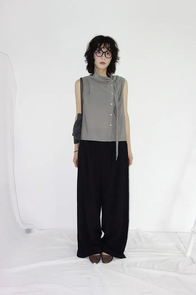 [3 colors] Aloha Lock Pintuck Wide Slacks