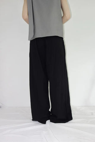 [3 colors] Aloha Lock Pintuck Wide Slacks