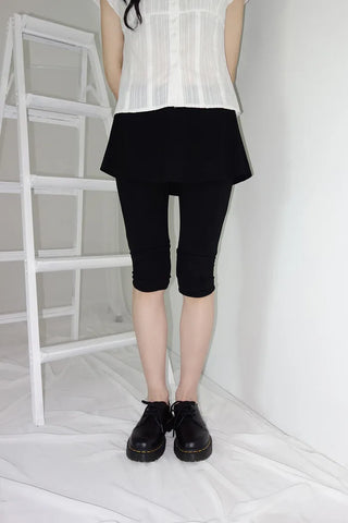 [2 colors] Yulia Capri Skirt Pants