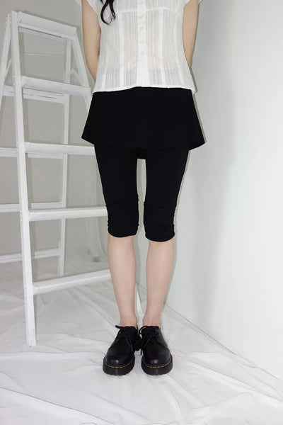 [2 colors] Yulia Capri Skirt Pants