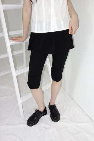 [2 colors] Yulia Capri Skirt Pants