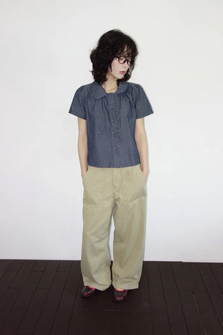[4 colors] Cotton Wide Pants