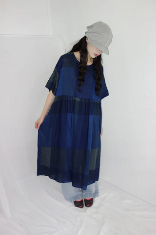 Jeans Oversized Fit Check Long Dress