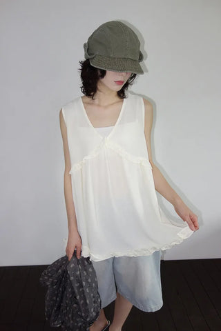 [2 colors] Timothy Frill Blouse