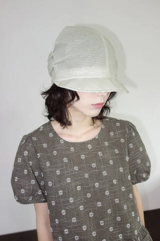Maris See-through Shirred Brim Hat