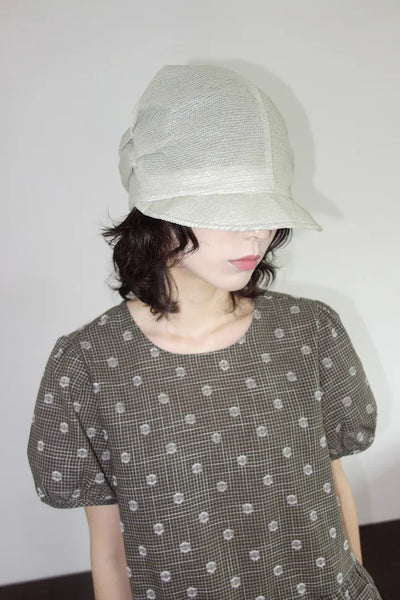 Maris See-through Shirred Brim Hat