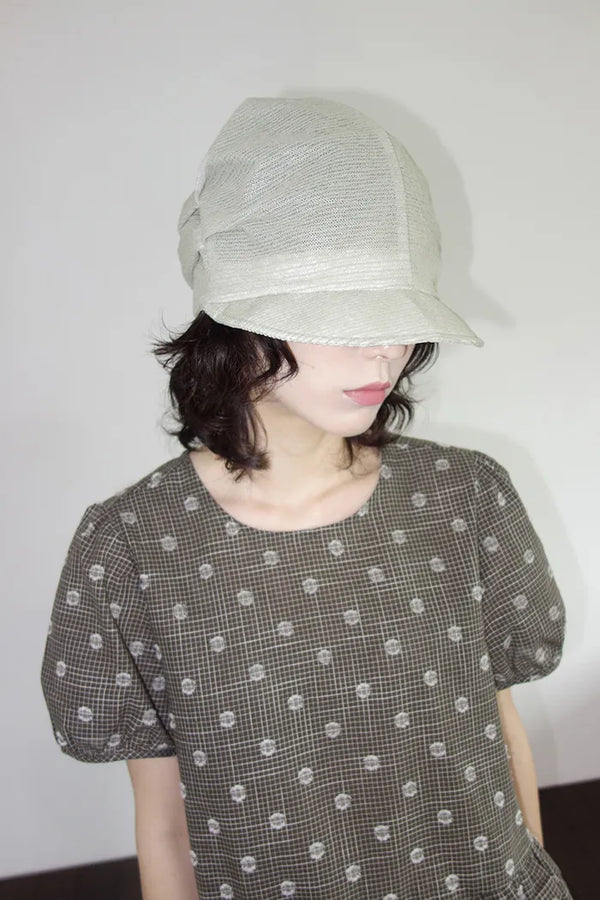 Maris See-through Shirred Brim Hat