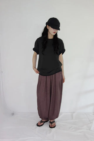 [4 colors] Layered Color Short-Sleeve T-Shirt