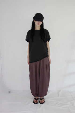 [4 colors] Creton Banding Balloon Pants