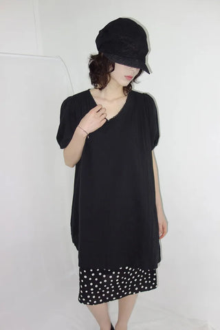 [2 colors] Tutu Lace Pintuck Dress
