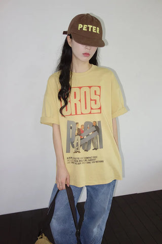 [2 colors] Brosprint Overfit Short Sleeve T-Shirt