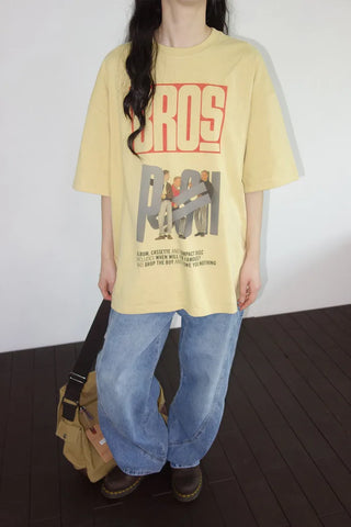 [2 colors] Brosprint Overfit Short Sleeve T-Shirt
