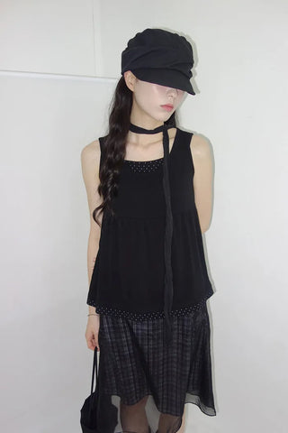 [3 colors] Search Layered Dot Sleeveless