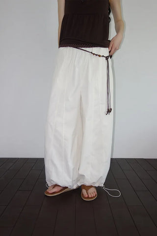 [3 colors] Yacht Bass Rock Banding Wide Pants