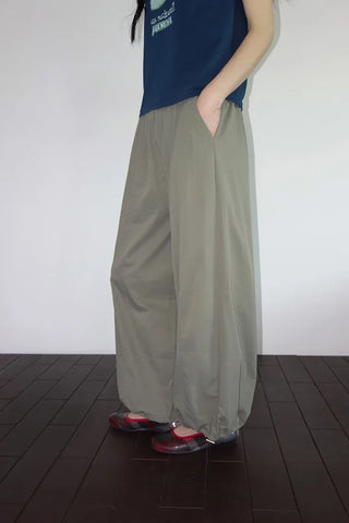 [3 colors] Yacht Bass Rock Banding Wide Pants