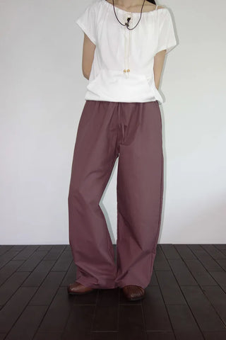 [3 colors] Nick Vivid Cotton Wide Pants