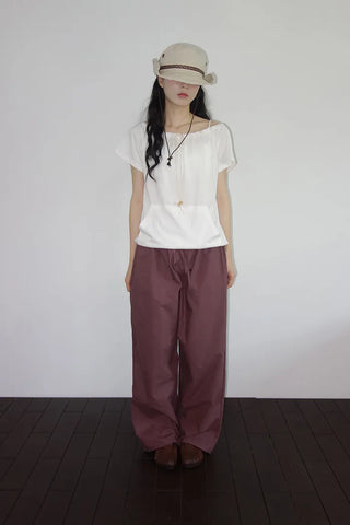 [3 colors] Nick Vivid Cotton Wide Pants