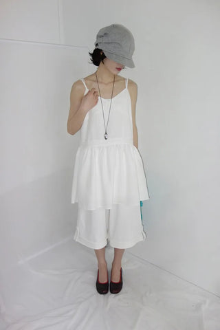 [4 colors] Roll-up Banding Bermuda Pants
