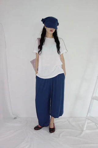 [2 colors] Forty flattering banding harem pants