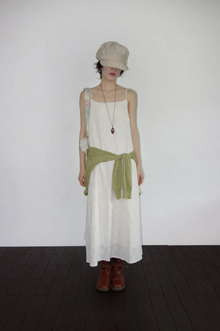 Fifty-Perforated Long Dress