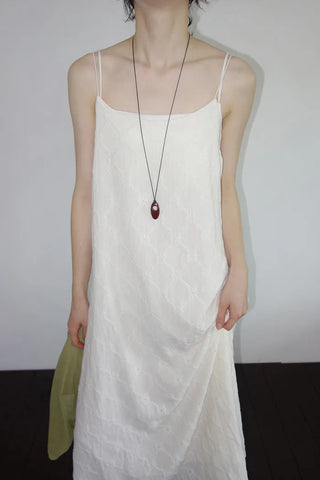 Fifty-Perforated Long Dress