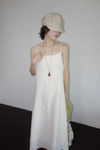 Fifty-Perforated Long Dress