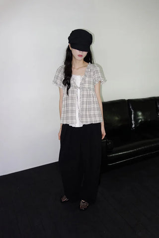 [4 colors] Ice Pintuck Wide Pants