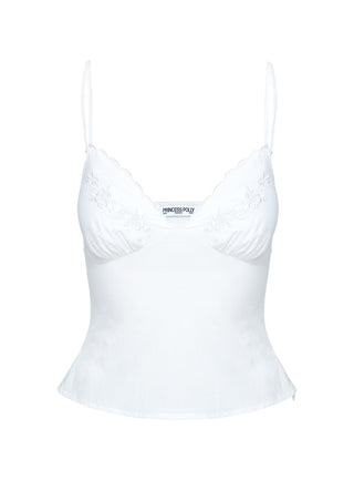 Aruba Embroidered Cami White