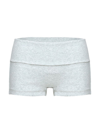 Baseline Low Rise Rib Shorts Grey Marle