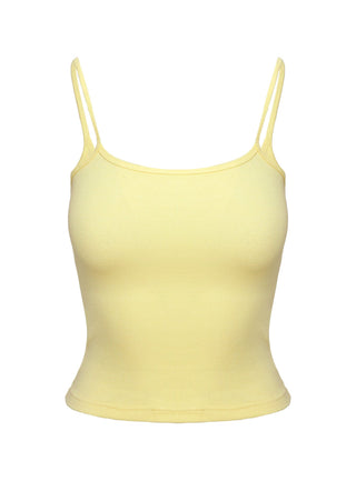 Baseline Rib Top Yellow