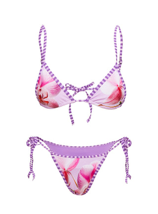 Beasley Tie Side Bikini Bottoms Pink Orchid