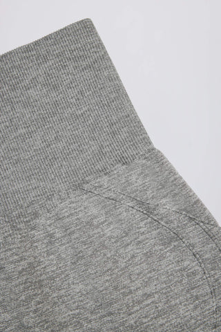 Super Sculpt Seamless Mini Shorts in Grey Marl