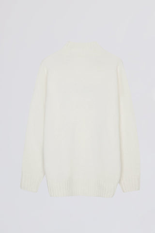 Soft Knit Oversized Jumper in Ivory