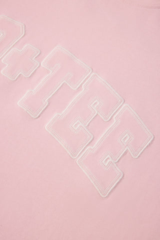 Oversized Cotton-Jersey T-Shirt in Powder Pink
