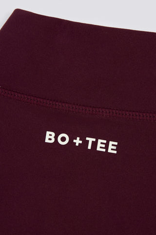 Soft Active Zip-Up Cropped Jacket in Burgundy