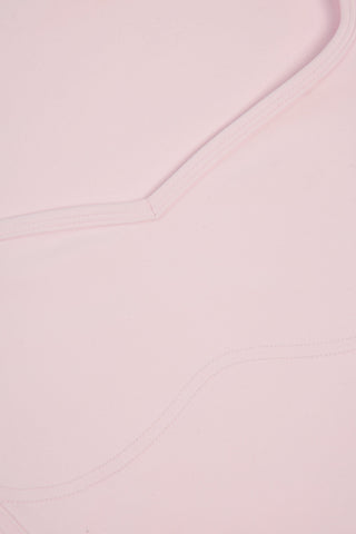 Soft Active Sweetheart-Neck Crop Top in Ballet Pink