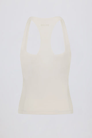 Soft Active Racerback Tank Top in Cream