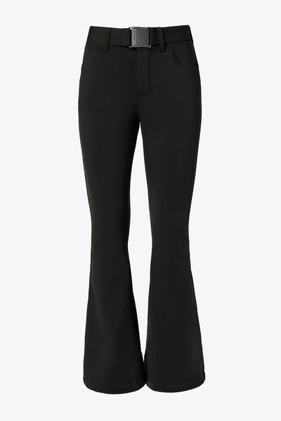 Waterproof Belted Ski Salopettes in Black