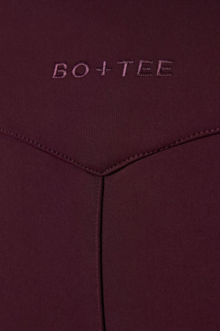 Waterproof Belted Ski Salopettes in Burgundy