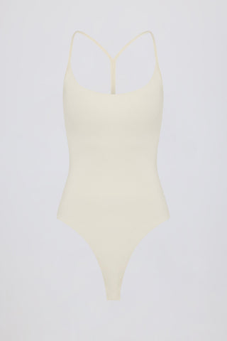 Cut-Out Bodysuit in Cream