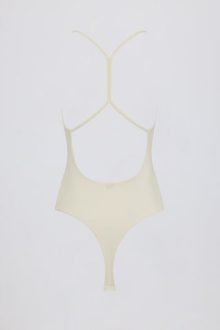 Cut-Out Bodysuit in Cream