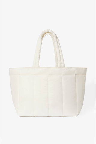 Waterproof Puffer Tote Bag in Ice