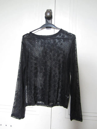 Star Sheer Layering Tee Summer Lightweight Long Sleeve Top
