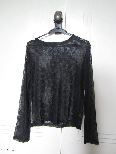 Star Sheer Layering Tee Summer Lightweight Long Sleeve Top