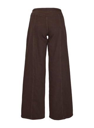 Bystander Lace Up Pants Brown