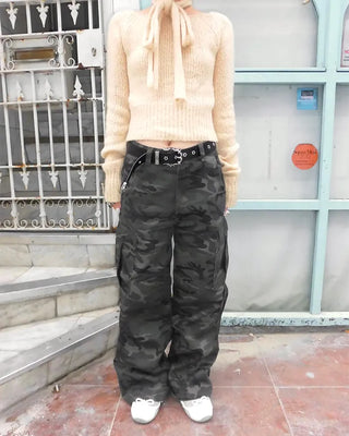 Camouflage Cotton Cargo Pants