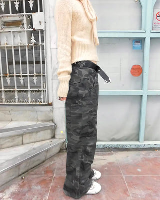 Camouflage Cotton Cargo Pants