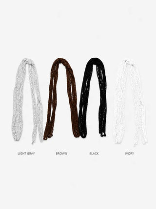 [4 colors] Lace Ribbon Scarf