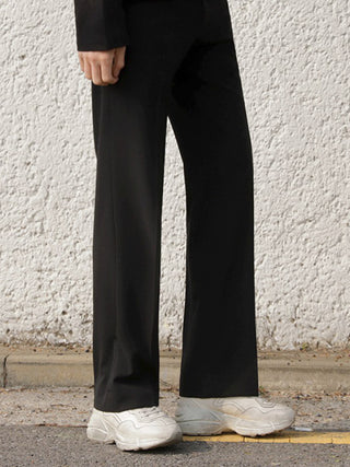 Straight wide-leg trousers