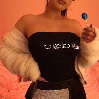 Pink letters wild tube top